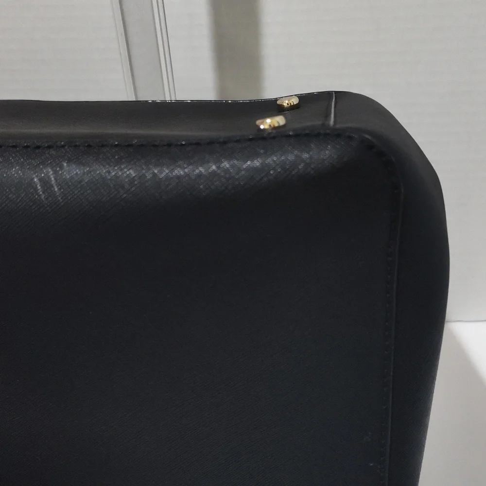 Kate Spade Black Tote with Gold Accents - Picture 12 of 16